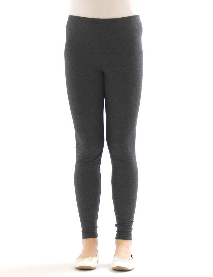 SYS Leggings Kinder Mädchen Leggings Hose lang blickdicht aus Baumwolle Baby von SYS