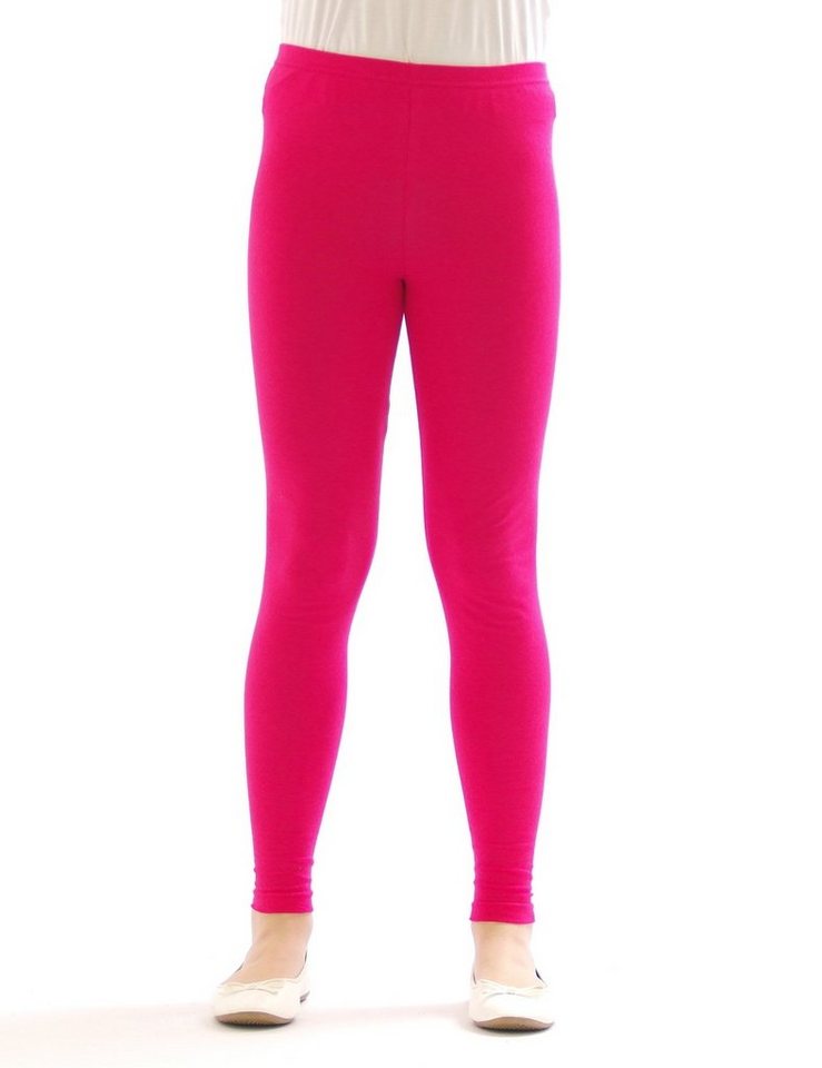 SYS Leggings Kinder Mädchen Leggings Hose lang blickdicht aus Baumwolle Baby von SYS