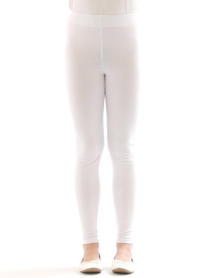 SYS Leggings Kinder Mädchen Leggings Hose lang blickdicht aus Baumwolle Baby von SYS