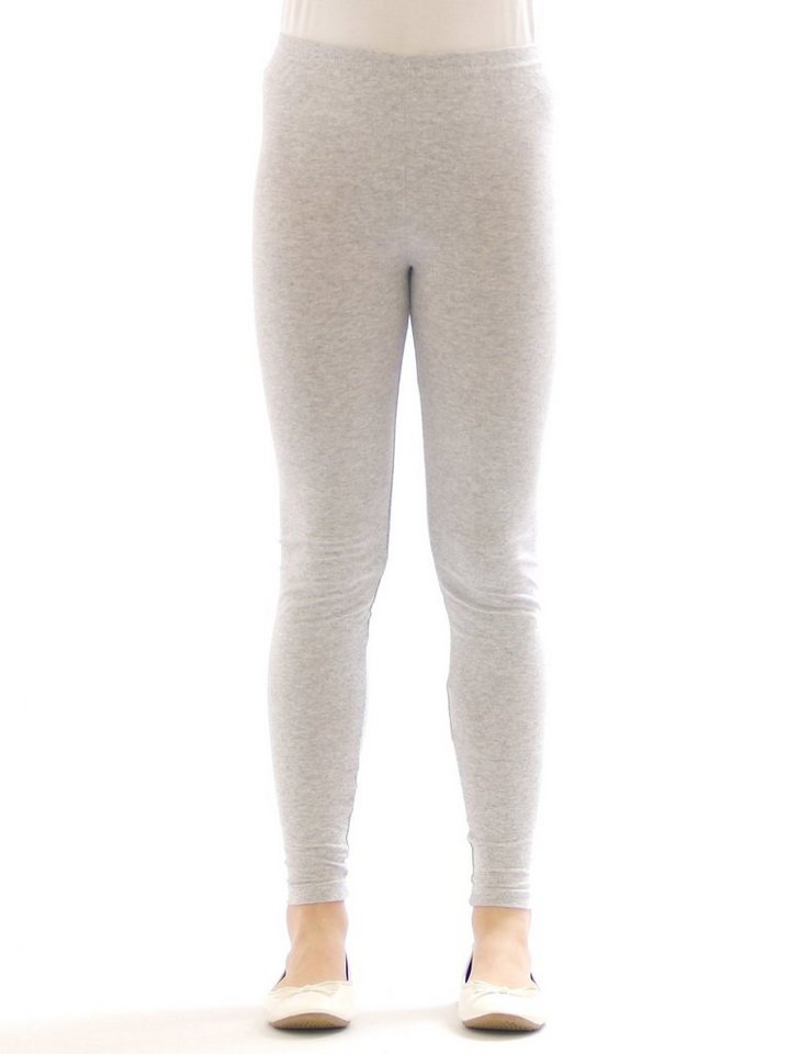 SYS Leggings Kinder Mädchen Leggings Hose lang blickdicht aus Baumwolle von SYS