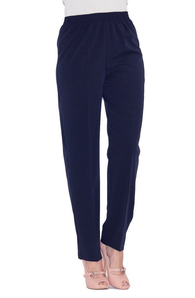 SYS Schlupfhose Anzughose Schlupfhose Bügelfalte Dehnbund Business Stoffhose must-have mit Bügelfalten von SYS