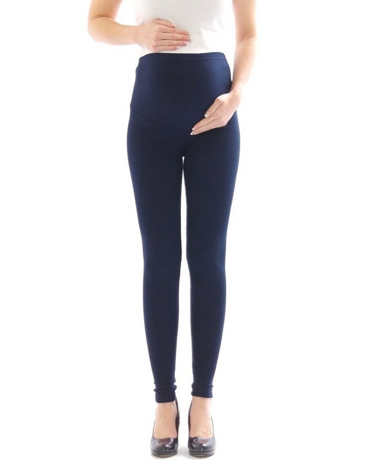 SYS Umstandsleggings Umstand Hose Umstandsleggings Leggings lang aus Baumwolle von SYS