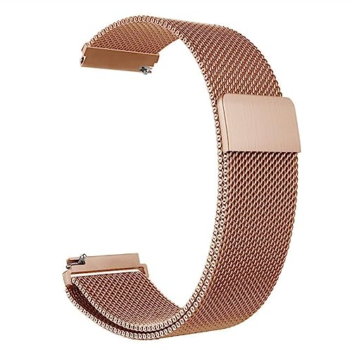 SYSMYXGS Edelstahl Mesh Uhrenarmband -18mm/20mm/22mm Milanaise Ersatz Metall Armband Edelstahlarmband mit Smartwatch Schnellverschluss Watch Uhren Ersatzband für Damen Herren Magnetverschluss von SYSMYXGS