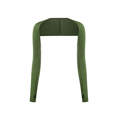 3 Stück UV-Schutz Bolero Damen Armstulpen Eisseide Kühlschal Armmanschetten mit Fingerlöchern Fingerlose Handschuhe Ärmel Schultertuch Sonnenschutz Schal Arm Sleeve Kühlender Schal Damen von SYSUII