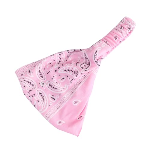 Haarband Damen Breite Elastische Sports Damen Sommer Stirnband Stirnbänder Kopfband Haarbänder Vintage Workout Headbands Retro Haarschmuck für Frauen Damen Mädchen Täglichen Tragen -Rosa von SYSUII