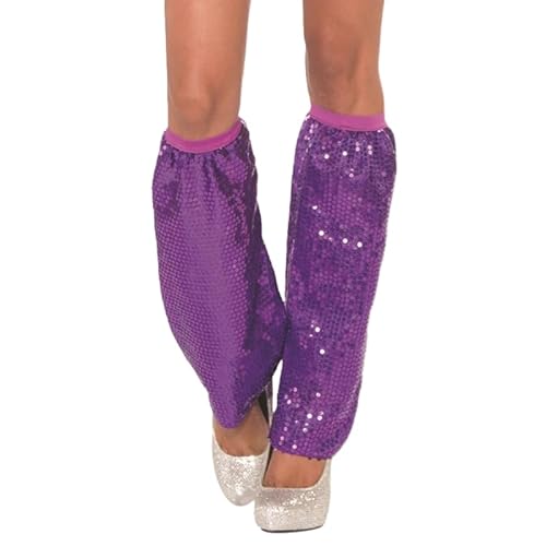 SYSUII 1 Paar Pailletten Beinsocken Pailletten-Stulpen Beinwärmer Kniestrümpfe Beinlinge Beinsocken Kniestrümpfe Knöchelwärmer Strümpfe für Disco, Karneval, Mottoparty Party Kostüm für Frauen Mädchen von SYSUII