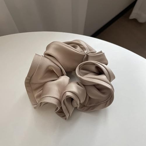 SYSUII 3 Stück Haargummis Seide Scrunchies Satin für Damen, Groß Haargummi Haar Gummibänder Weich Seidig Elastisch Haarbänder Scrunchie Haarschmuck für Mädchen oder Frauen Teenager -Aprikose von SYSUII