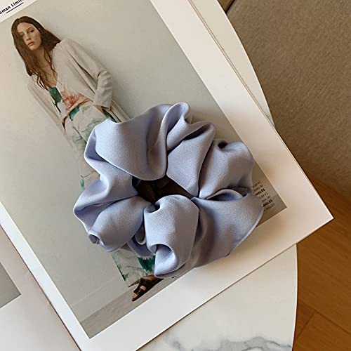 SYSUII 5 Stück Übergroße Haargummis - Satin Seide Scrunchies Haargummis für Haare Haarbänder Haargummis Weiche elastische Haarbänder Haarschmuck Gummibänder für Frauen Mädchen Teenager-Blau SYSUII 5 Stück Übergroße Haargummis - Satin Seide Scrunchies Haargummis für Haare Haarbänder Haargummis Weiche elastische Haarbänder Haarschmuck Gummibänder für Frauen Mädchen Teenager-Blau von SYSUII
