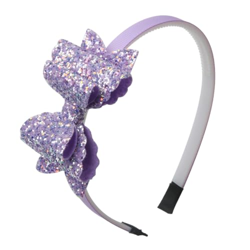 SYSUII 6 Stück Glitzer Pailletten Stirnbänder, Kinder Mädchen Stirnbänder Pailletten Haarband Haarreifen mit Schleife Stirnband Haarschmuck für das tägliche Leben Party Cosplay Halloween Geschenk von SYSUII