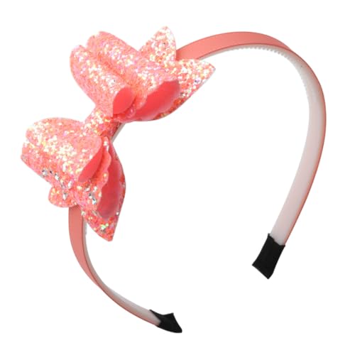 SYSUII 6 Stück Glitzer Pailletten Stirnbänder, Kinder Mädchen Stirnbänder Pailletten Haarband Haarreifen mit Schleife Stirnband Haarschmuck für das tägliche Leben Party Cosplay Halloween Geschenk von SYSUII