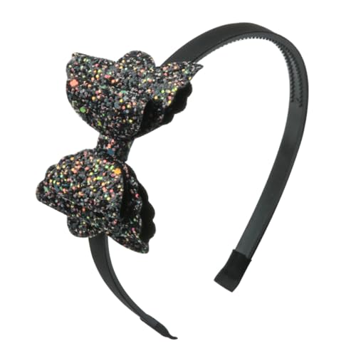 SYSUII 6 Stück Glitzer Pailletten Stirnbänder, Kinder Mädchen Stirnbänder Pailletten Haarband Haarreifen mit Schleife Stirnband Haarschmuck für das tägliche Leben Party Cosplay Halloween Geschenk von SYSUII