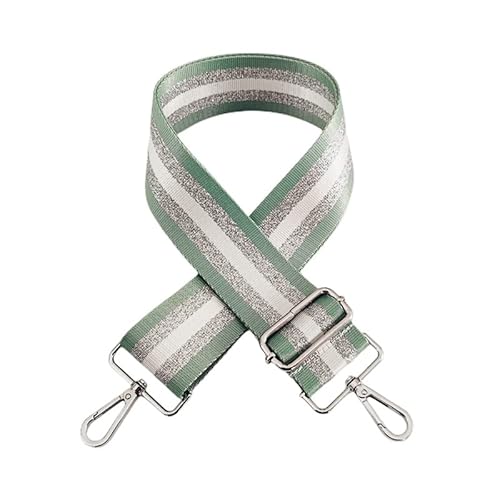 SYSUII Breiter Schultergurt, Bunter Längenverstellbarer Tragegurt, 5cm breit 75-130cm Tragegurt Schultergurt für Handtaschen Schulterriemen Umhängegurt Herren Taschenriemen Damen Zubehör - HellgrüN von SYSUII