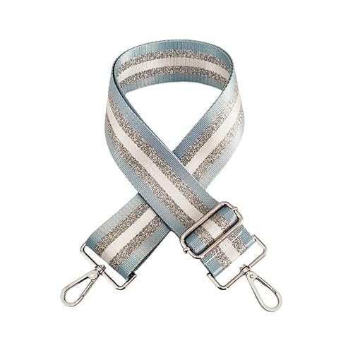 SYSUII Breiter Schultergurt, Bunter Längenverstellbarer Tragegurt, 5cm breit 75-130cm Tragegurt Schultergurt für Handtaschen Schulterriemen Umhängegurt Herren Taschenriemen Damen Zubehör - Hellblau von SYSUII