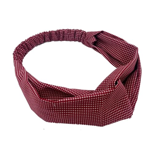 Stirnbänder Damen Stirnband Sport Haarbänder Elastische Haarband Breite Stirnbänder Haarschmuck Yoga Sport Haarband Headwear Zubehör für Frauen Mädchen Täglichen Tragen,Party, Geburtstag -Rot von SYSUII