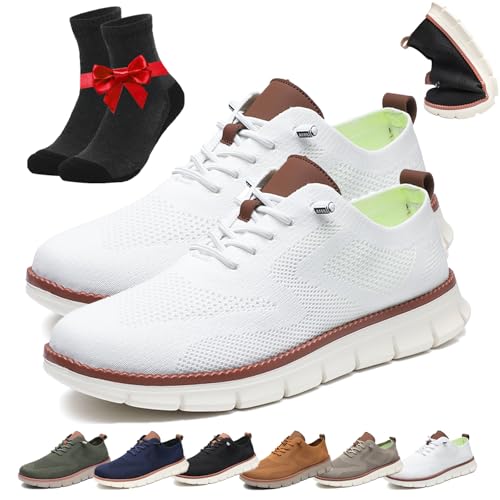 Breeze Abendschuhe, Comfofeet Ultra Bequeme Orthopädische Schuhe, Atmungsaktive Leichte Mesh-Sneakers Mit Weicher Sohle(White,41 EU) von SYT-MD