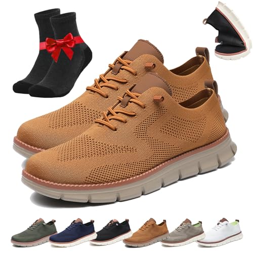 Breeze Abendschuhe, Comfofeet Ultra Bequeme Orthopädische Schuhe, Atmungsaktive Leichte Mesh-Sneakers Mit Weicher Sohle(Yellow,45 EU) von SYT-MD