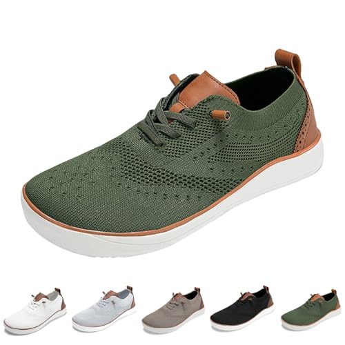 Comfofeet Ultra-Bequeme orthopädische Schuhe, Wanderschuhe mit breiter Zehenbox for Herren, atmungsaktive, leichte, weiche Sohle(Green,46 EU) von SYT-MD