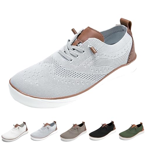 Comfofeet Ultra-Bequeme orthopädische Schuhe, Wanderschuhe mit breiter Zehenbox for Herren, atmungsaktive, leichte, weiche Sohle(Grey,39 EU) von SYT-MD