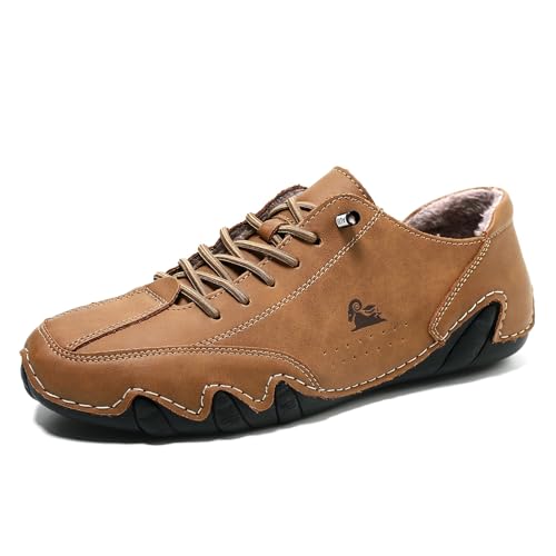 SYT-MD Alpaka-Barfußschuhe, leichte, atmungsaktive Barfußschuhe for den Winter, lässige, Dicke Turnschuhe, Unisex-Wanderschuhe for den Außenbereich(Brown,39 EU) von SYT-MD