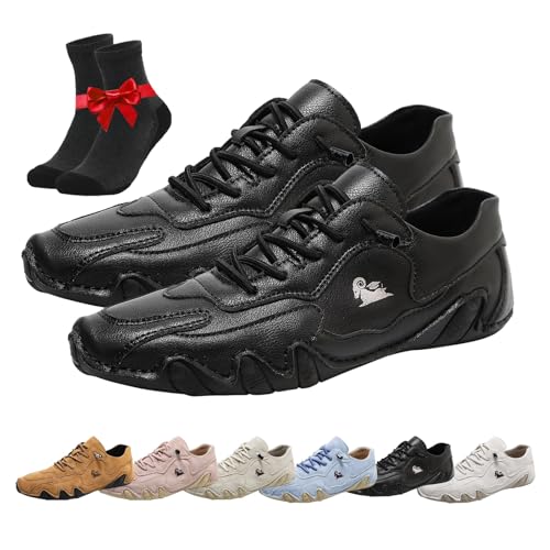 SYT-MD Alpaka-Barfußschuhe, rutschfeste, leichte Slip-On-Sneaker, Unisex-Outdoor-Wanderschuhe for Camping und Autofahren(Black,42 EU) von SYT-MD