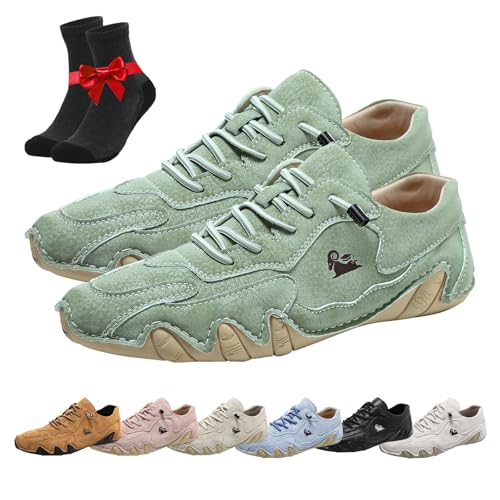 SYT-MD Alpaka-Barfußschuhe, rutschfeste, leichte Slip-On-Sneaker, Unisex-Outdoor-Wanderschuhe for Camping und Autofahren(Green,47 EU) von SYT-MD