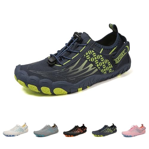 SYT-MD Bronoir Sommer-Outdoor-Wasserschuhe for Damen und Herren, Barfuß-Wanderschuhe, breite Zehenpartie, atmungsaktives, leichtes Eva(Dark Blue,40 EU) von SYT-MD