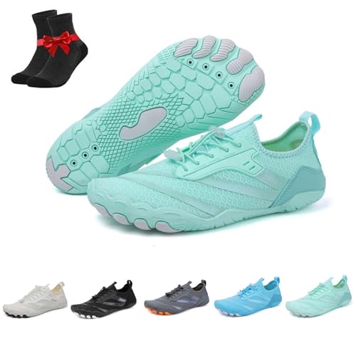 SYT-MD Bronoir mit Kupfer - Erdende Allround-Barfußschuhe, Wasserschuhe Herren Damen, Atmungsaktive Strandschuhe, Wandersportschuhe(Moon,38 EU) von SYT-MD