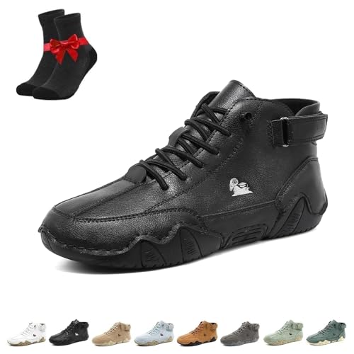 SYT-MD Outdoor-All-Terrain-Schlupfschuhe for Barfußwandern, atmungsaktive, rutschfeste Barfußschuhe, for Autofahren und den Alltag(Black,47 EU) von SYT-MD