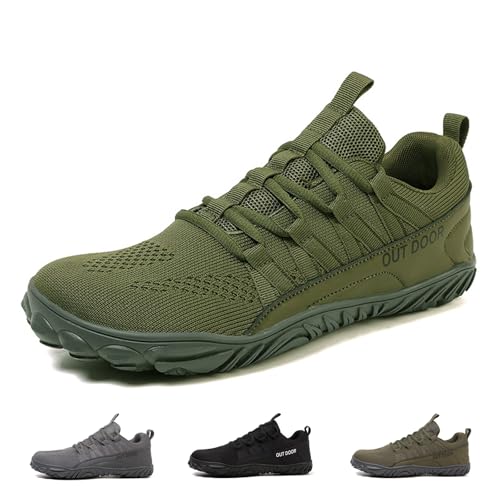 SYT-MD Unisex-Barfußschuhe mit breiter Zehenbox, Zero-Drop-Design, Wasserschuhe for Gehen, Wandern und for Erdungsaktivitäten(Green,39 EU) von SYT-MD