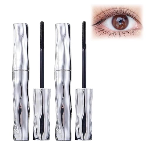 Visulong Eyeliner-Tool, Visulong Wasserfeste Eyeliner-Tools, Stahltuben-Mascara, Liquid Stamp Applikator-Set, Schweißresistente, Lang Anhaltende Curling-Mascara, Natürlich(2PCS) von SYT-MD