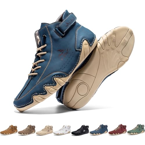 Vogany Shoes Orthopädische Sneaker Damen und Herren,Hohe Wanderschuhe,Atmungsaktive Barfußschuhe,Leichte Freizeit-Sneaker(Blue,48 EU) von SYT-MD