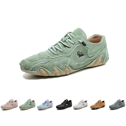 Weiche Wanderschuhe, Beck-Schuhe, Alpaka-Barfußschuhe, wasserdichte und atmungsaktive orthopädische Schuhe for Männer und Frauen(Green,35 EU) von SYT-MD