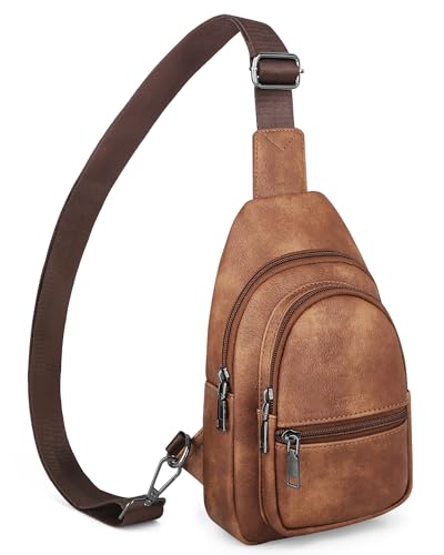 SYTRAH Schultertasche für Damen, Crossbody-Tasche für Damen, Umhängetasche, Bauchtasche, Brusttasche für Reisen, mokkabraun SYTRAH Schultertasche für Damen, Crossbody-Tasche für Damen, Umhängetasche, Bauchtasche, Brusttasche für Reisen, mokkabraun von SYTRAH