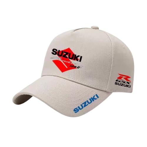 Auto Kappe für Suzuki Splash, Baseballkappe Basecap Mütze Basecap Herren Unisex Kappe Verstellbar Baumwolle mit Auto Logo Baseball Cap für Herren Damen Zubehör,Beige von SYXWJL