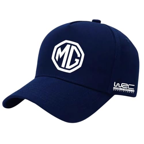 SYXWJL Auto Kappe für MG HS, Baseballkappe Basecap Mütze Basecap Herren Unisex Kappe Verstellbar Baumwolle mit Auto Logo Baseball Cap für Herren Damen Zubehör,Navy Blue von SYXWJL