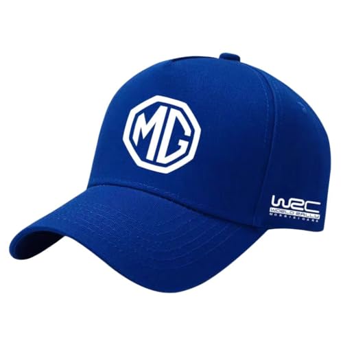 SYXWJL Auto Kappe für MG MG3, Baseballkappe Basecap Mütze Basecap Herren Unisex Kappe Verstellbar Baumwolle mit Auto Logo Baseball Cap für Herren Damen Zubehör,Blue von SYXWJL