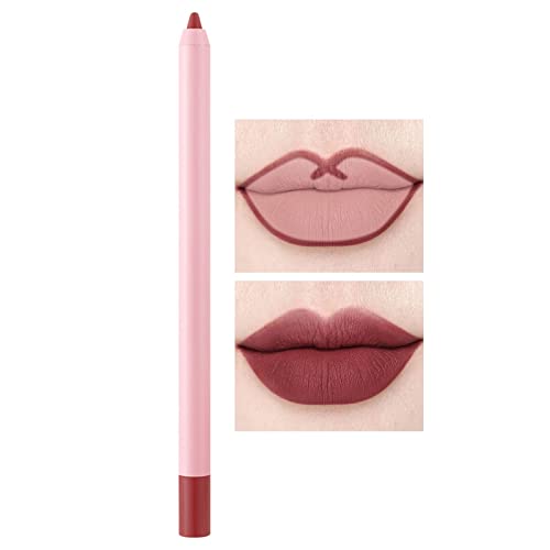 Mattes Lipliner und Lippenstift-Set, samtmattes, feuchtigkeitsspendendes, wasserdichtes, langanhaltendes Lipgloss-Make-up-Geschenkset für Frauen und Mädchen (F, One Size) von SZFRYEU