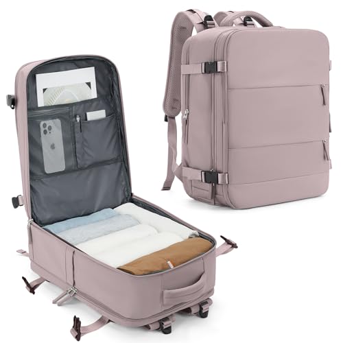 SZLX Großer Reiserucksack Damen,Ryanair Handgepäck 40x20x25 Rucksack 45x36x20 Easyjet mit USB anschluss Rucksack Wasserdicht Laptop Business Herren Reiserucksack Handgepäck Flugzeug mit Schuhfach von SZLX