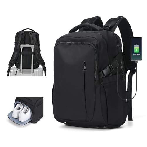 SZLX Ryanair Handgepäck 40x20x25 Rucksack Laptop Wasserdicht Herren Reiserucksack Handgepäck Flugzeug Easyjet 45x36x20 Damen Schulmädchen Casual Travel Daypack mit Laptopfach von SZLX