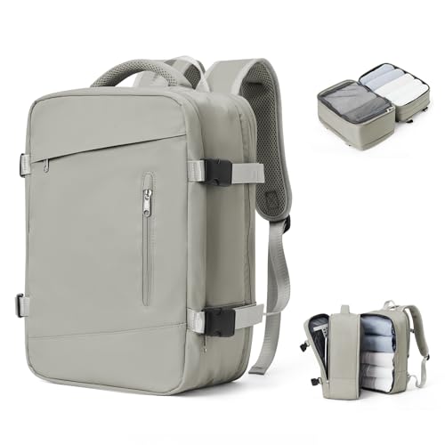 SZLX Ryanair Handgepäck 40x20x25 Rucksack mit Laptopfach Wasserdicht Damen Reiserucksack Handgepäck Flugzeug 45x36x20 Easyjet Cabin Bag Rucksack Herren Schulrucksack mit USB-Ladeanschluss von SZLX