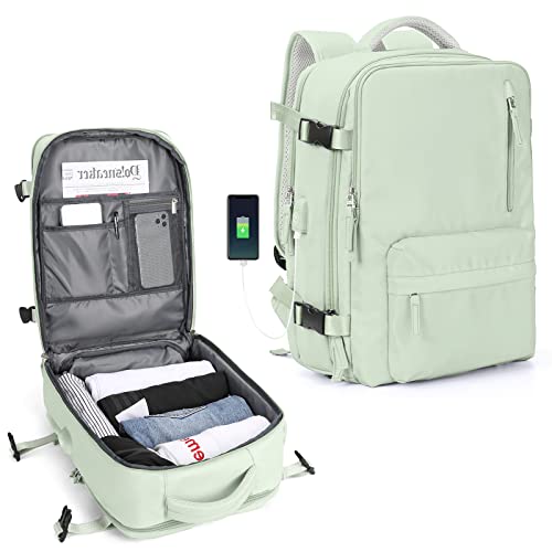 SZLX Easyjet Handgepäck 45x36x20 rucksack Ryanair 40x20x25 Untersessen Carry-Ons Frauen flugzeug Männer Reisen Rucksack Kabinengröße Laptop Rucksack mit Ladungshafen Schuhfach von SZLX