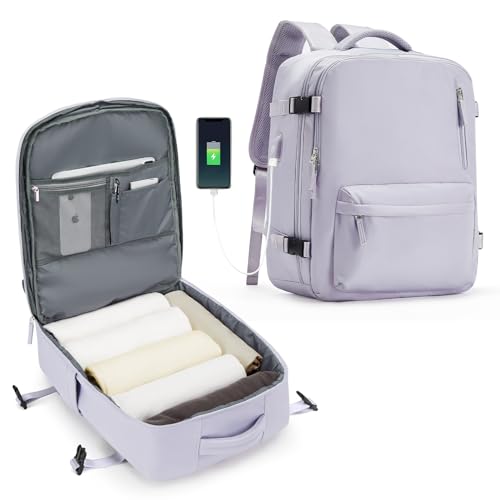 SZLX Easyjet Handgepäck 45x36x20 rucksack Ryanair 40x20x25 Untersessen Carry-Ons Frauen flugzeug Männer Reisen Rucksack Kabinengröße Laptop Rucksack mit Ladungshafen Schuhfach von SZLX