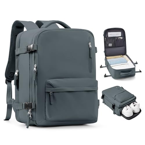 SZLX Ryanair Handgepäck 45x36x20 Rucksack für Flugzeug Untersitz Kabinentasche Damen Reiserucksack Handgepäck Flugzeug Rucksack Wasserdicht Business Herren Travel Backpack Für 15.6-Zoll-Laptops von SZLX