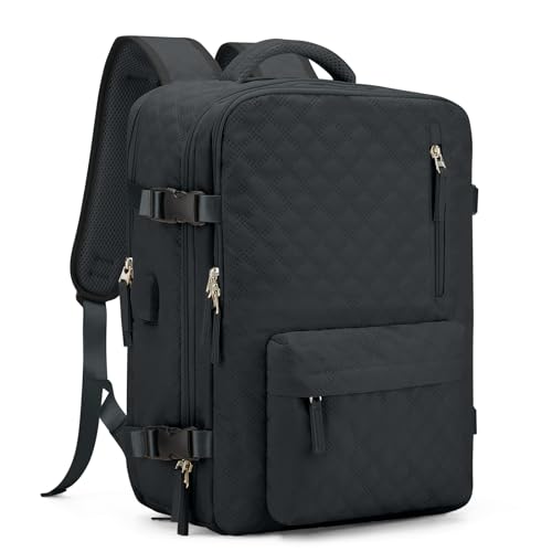 SZLX Easyjet Handgepäck rucksack Ryanair Untersessen Carry-Ons Frauen flugzeug Männer Reisen Rucksack Kabinengröße Laptop Rucksack mit Schuhfach, K6-schwarz Grau, 43x30x20 cm von SZLX