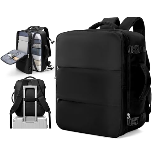 SZLX Großer Reiserucksack Damen, Ryanair Handgepäck 40x20x25 Handgepäck unter dem Sitz Easyjet Handgepäcktasche Rucksack für Flugzeug Handgepäcktasche Laptop Rucksack Fit 14 Zoll wasserdicht Männer von SZLX