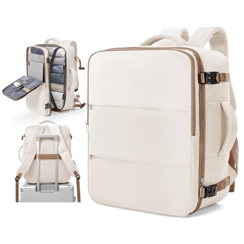 SZLX Großer Reiserucksack Damen, Ryanair Handgepäck 40x20x25 Handgepäck unter dem Sitz Easyjet Handgepäcktasche Rucksack für Flugzeug Handgepäcktasche Laptop Rucksack Fit 14 Zoll wasserdicht Männer von SZLX
