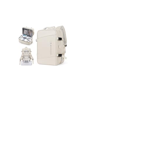 SZLX Großer Reiserucksack Damen,Ryanair Handgepäck 40x20x25 Rucksack 45x36x20 Easyjet mit USB anschluss Rucksack Wasserdicht Laptop Business Herren Reiserucksack Handgepäck Flugzeug mit Schuhfach von SZLX