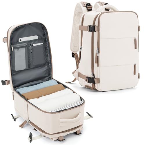 SZLX Handgepäck Rucksack 40x20x25 für Ryanair Reiserucksack Flugzeug Unter Sitzplatz Tasche Easyjet Handgepäck 45x36x20 Laptop Rucksack mit Schuhfach für Herren Damen Schulrucksack Jungen Teenager von SZLX
