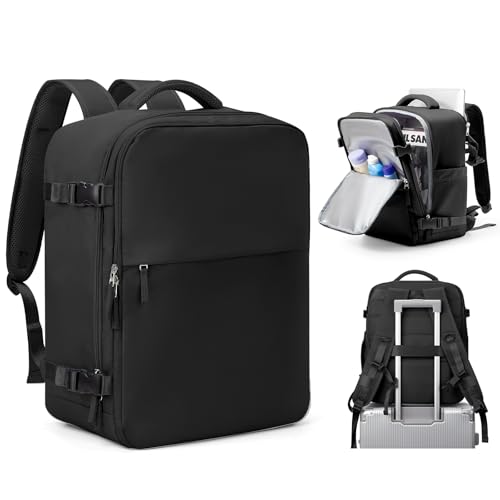 SZLX Handgepäck für Ryanair Handgepäck Rucksack Easyjet 45x36x20 für Flugzeug Reiserucksack Unter Sitz Handgepäck Tasche für Weekender Kurze Tirp 14-Zoll-Laptop Rucksack für Herren und Damen von SZLX