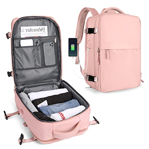 SZLX Kabinenbeutel für EasyJet 45x36x20 Travel Rucksack Frau Ryanair mit USB Port Flugzeug Rucksack Handgepäck Rucksack für Laptop Man Daypack Casual Ordner. von SZLX